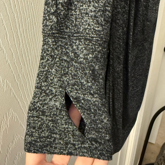 Athleta Charcoal Long Sleeve Hooded Cardigan - Picture 2 of 7